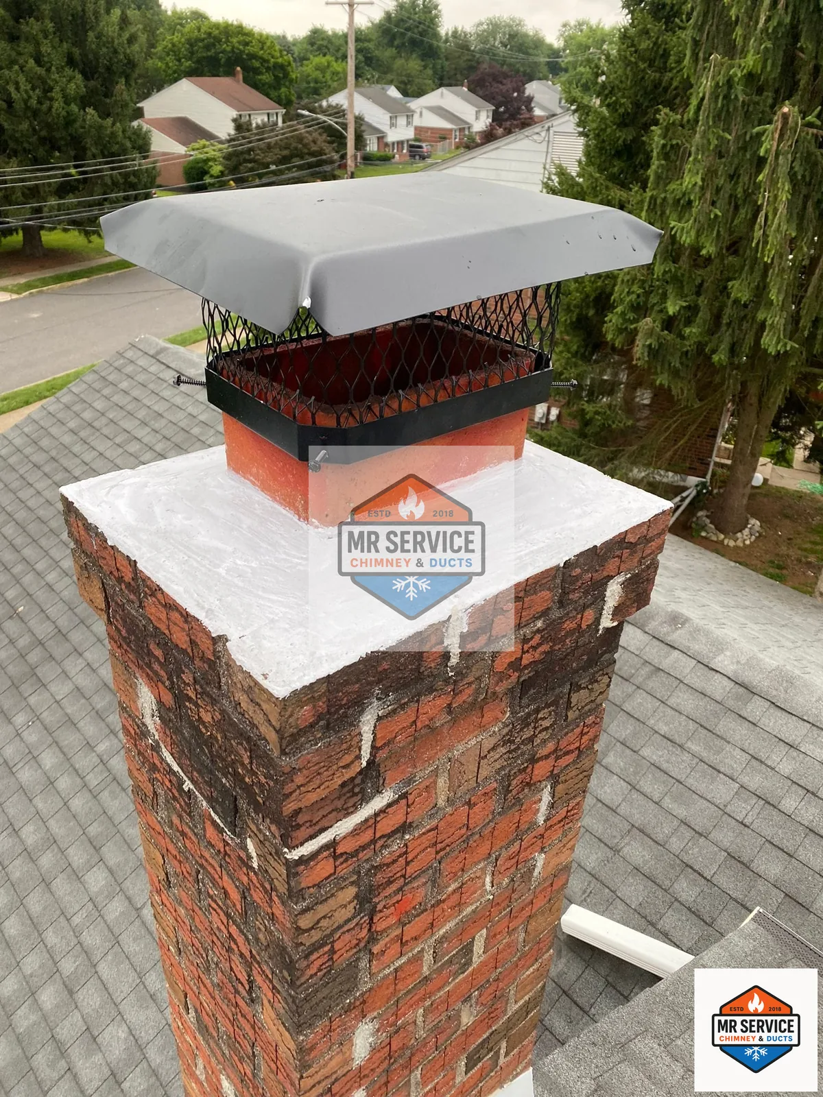 Chimney and fireplace service example for Forest Lake area homes